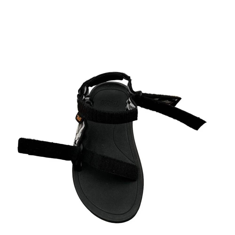 Teva Hurricane Little Boys‎ Sport Sandals Size 11 Black Gray Adjustable Straps